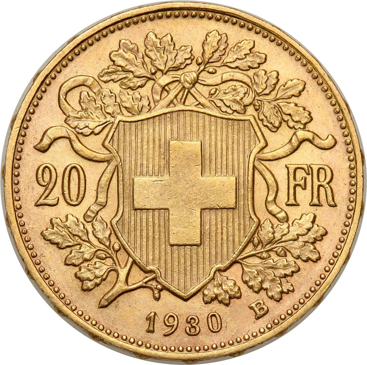 Szwajcaria. Helvetia 20 franków 1930